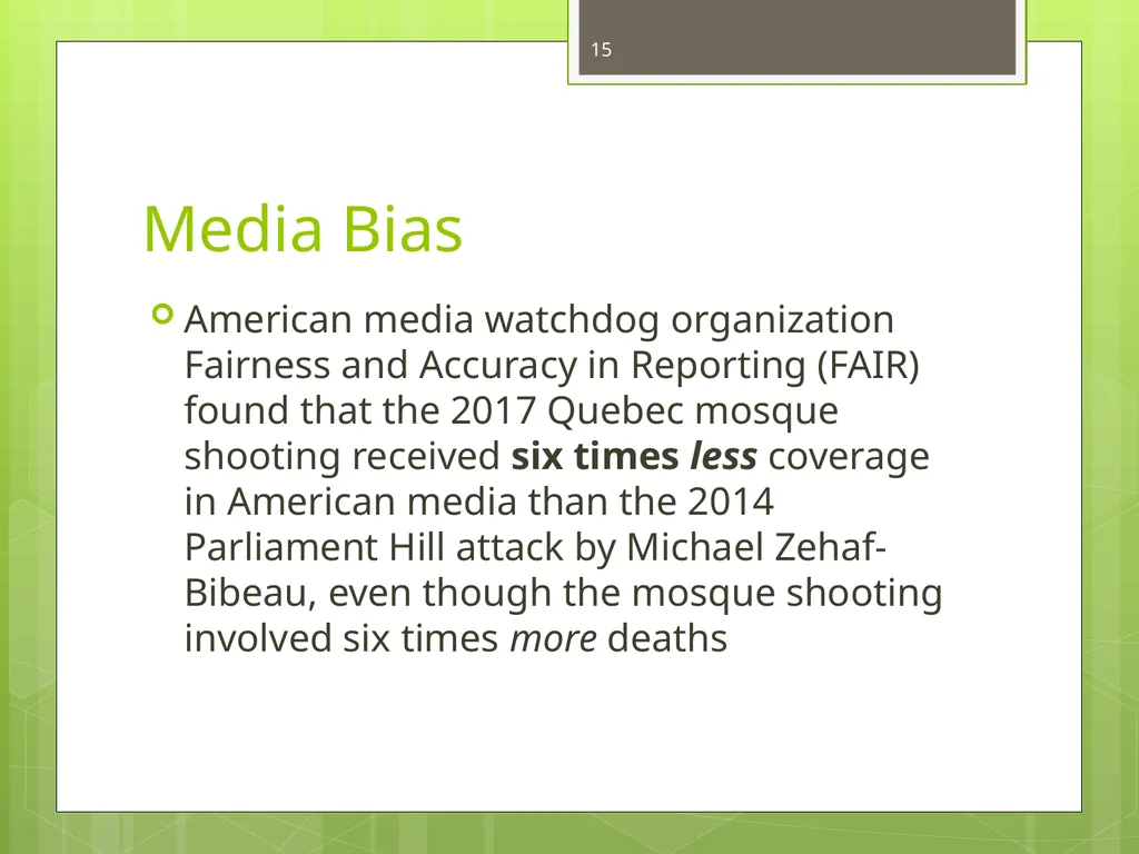 Islamophobia By Dr. Monia Mazigh 2017 © - slide 15 of 58