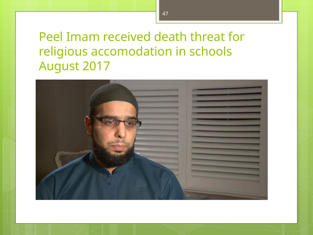 Islamophobia By Dr. Monia Mazigh 2017 © - slide 47 of 58