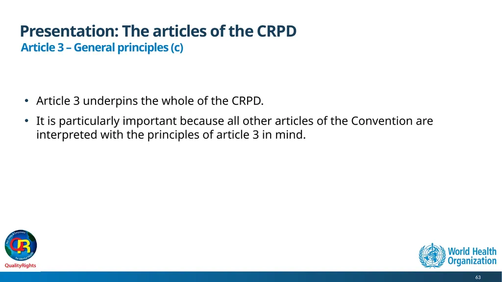 WHO QualityRights core training - for all services - slide 63 of 174