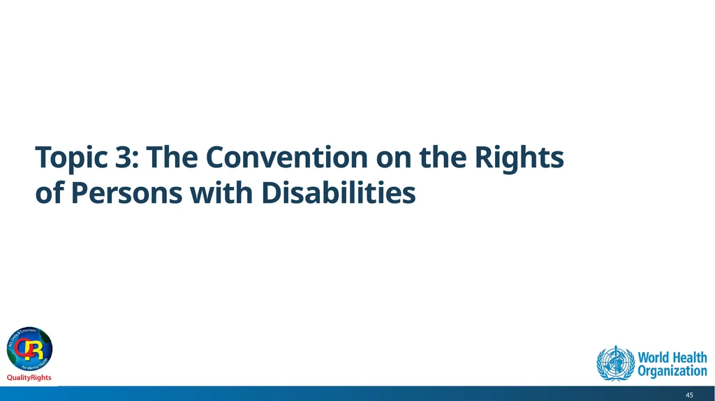 WHO QualityRights core training - for all services - slide 45 of 174