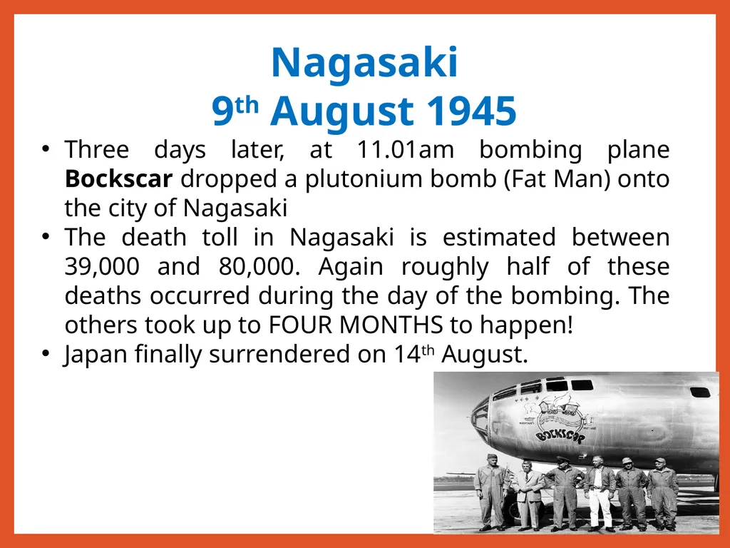 Were the USA Justified in using the atom bomb - slide 5 of 10