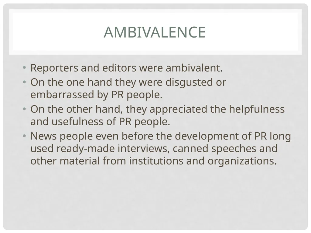 A history Public relations Public relations The - slide 29 of 35