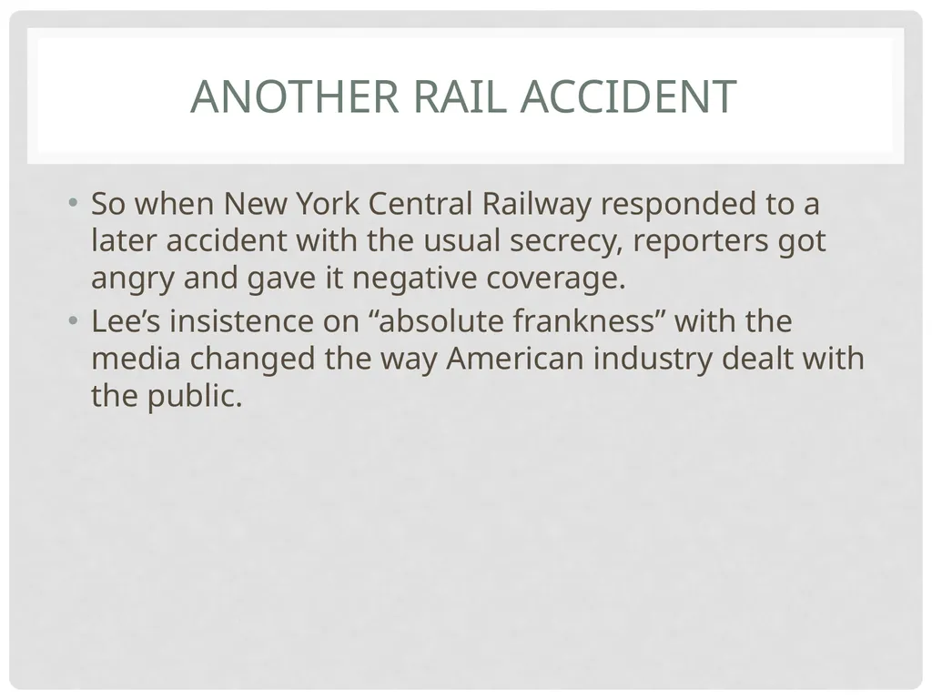 A history Public relations Public relations The - slide 12 of 35