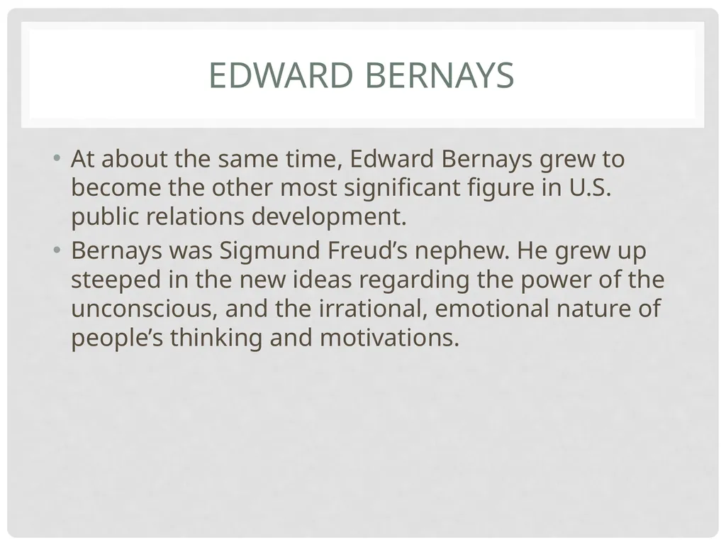 A history Public relations Public relations The - slide 17 of 35