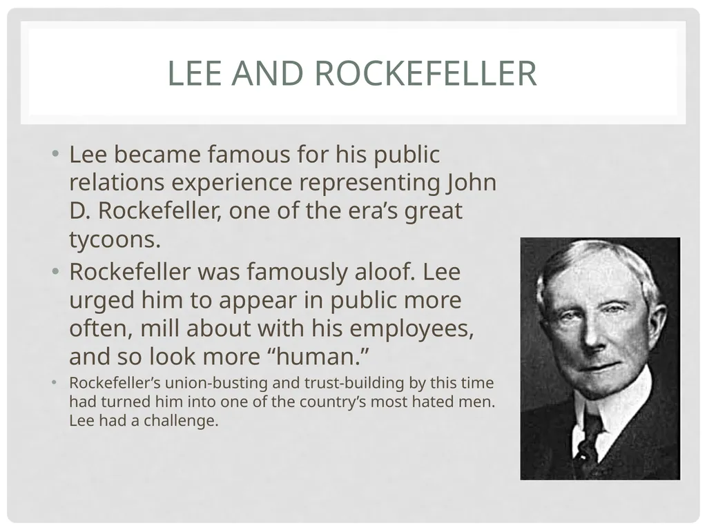 A history Public relations Public relations The - slide 14 of 35