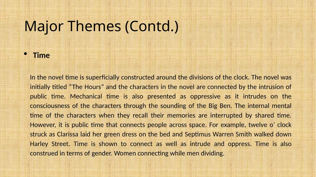 Mrs. Dalloway Virginia Woolf (For M.A II Sem - slide 13 of 17