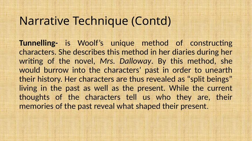 Mrs. Dalloway Virginia Woolf (For M.A II Sem - slide 16 of 17