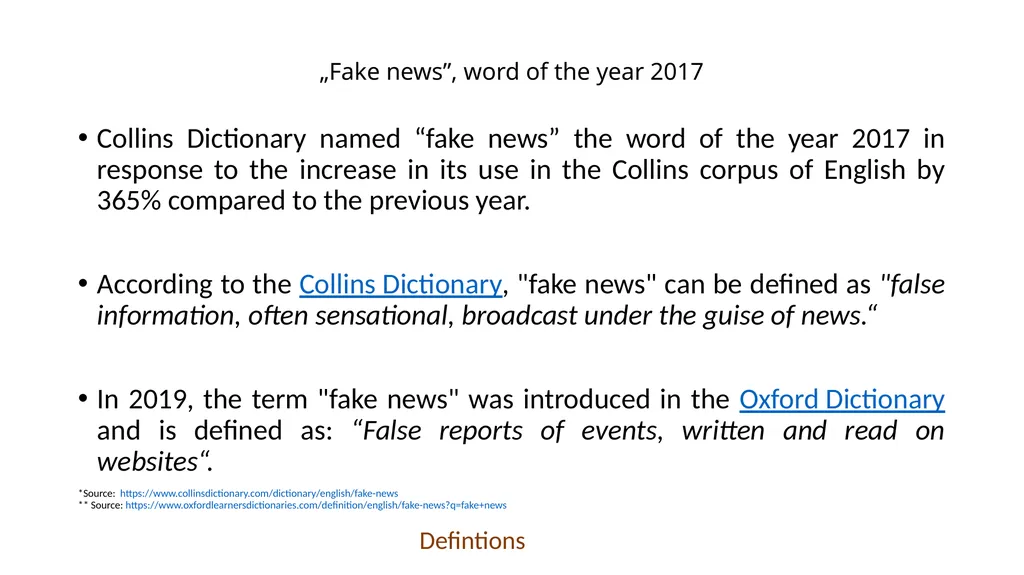 VERIFYING AND ANALYZING „FAKE NEWS” Funded by the - slide 9 of 39