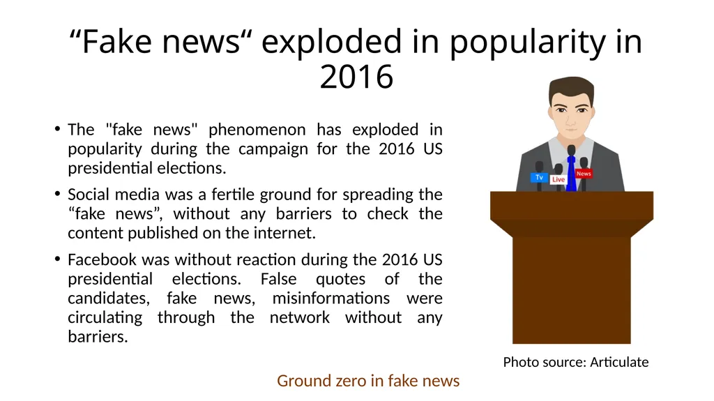 VERIFYING AND ANALYZING „FAKE NEWS” Funded by the - slide 20 of 39