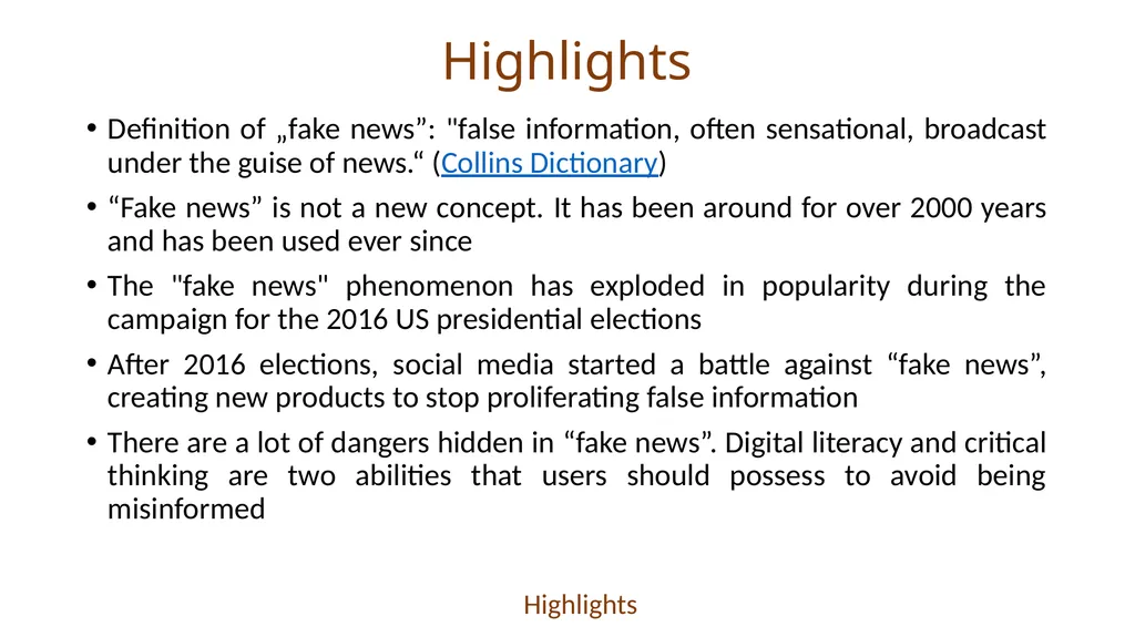 VERIFYING AND ANALYZING „FAKE NEWS” Funded by the - slide 32 of 39