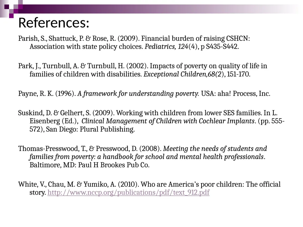 Fostering Resilience in Children Living in - slide 49 of 50