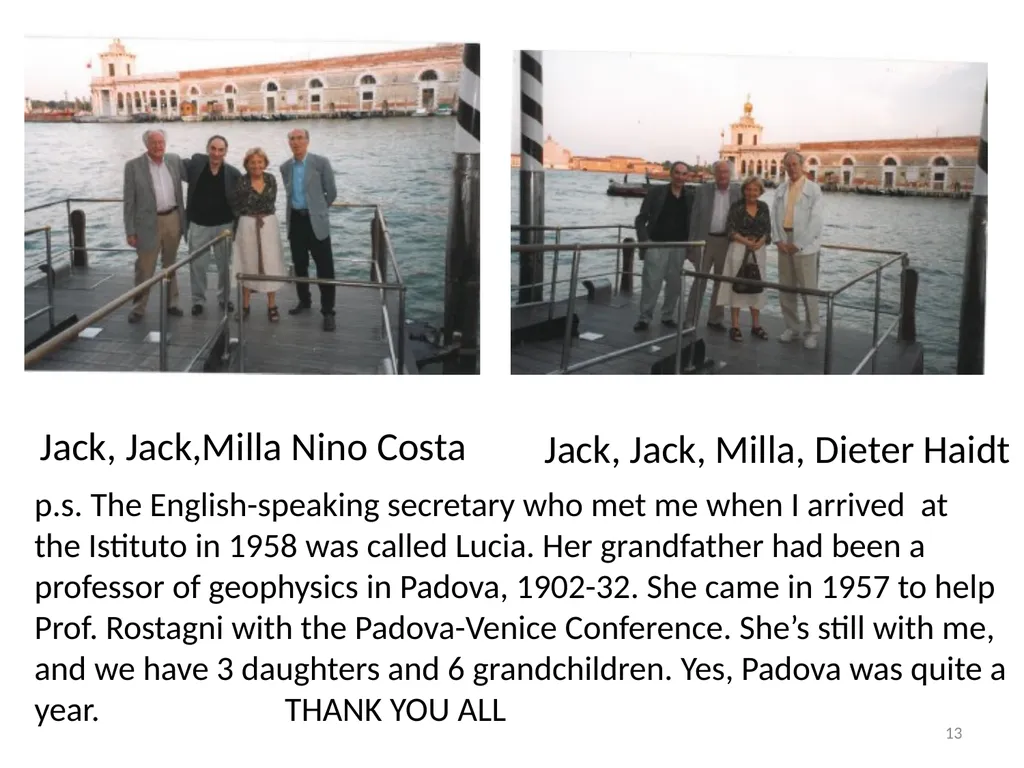 Remembering MILLA & those times Early years – late - slide 13 of 13