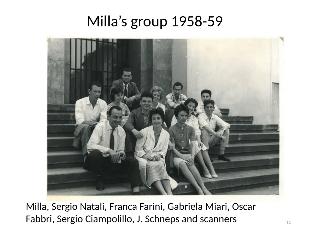 Remembering MILLA & those times Early years – late - slide 10 of 13