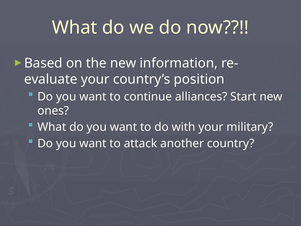 WWI Alliances Simulation WWI Alliances Simulation - slide 21 of 25