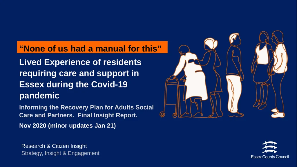 “None of us had a manual for this” Lived - slide 1 of 75