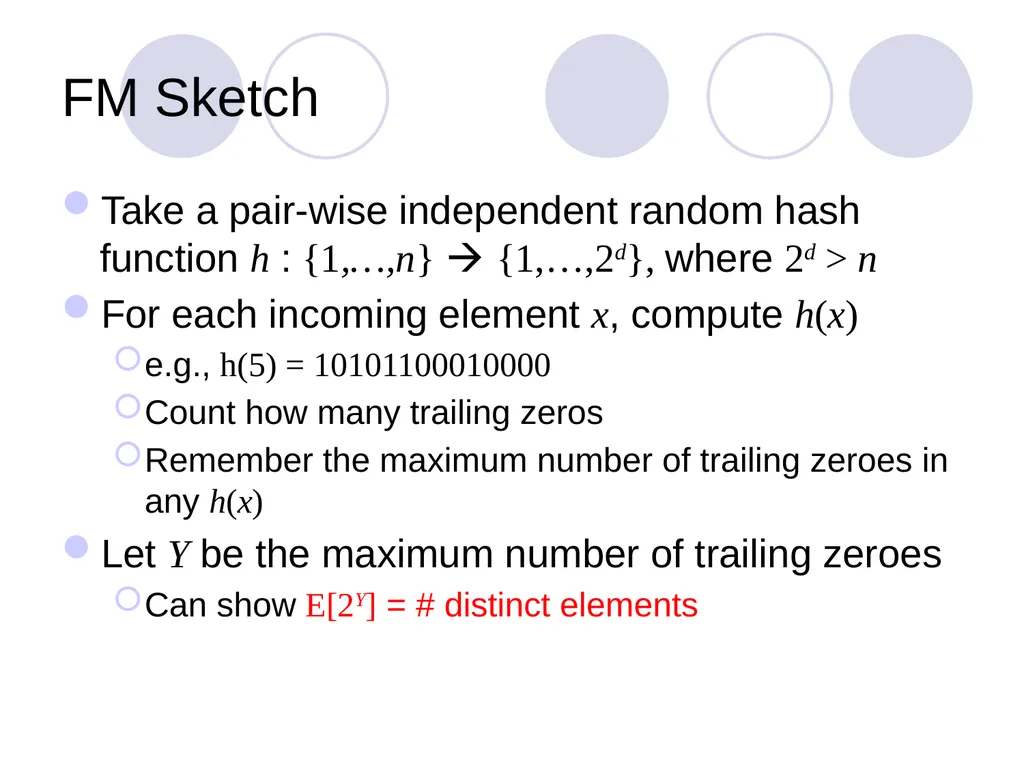 Algorithms for Distributed Functional Monitoring - slide 22 of 34
