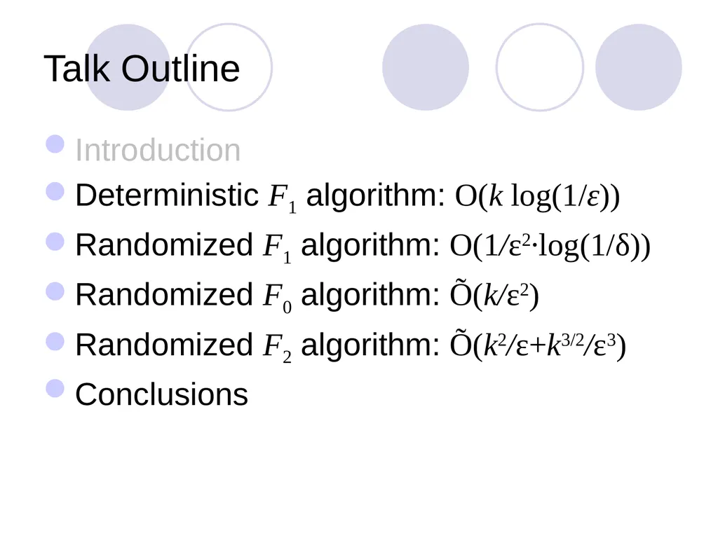 Algorithms for Distributed Functional Monitoring - slide 15 of 34