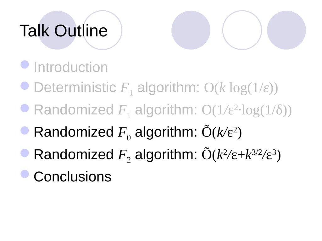 Algorithms for Distributed Functional Monitoring - slide 20 of 34