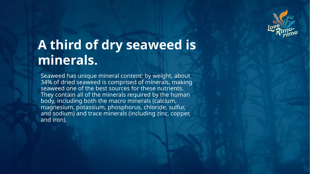 Rimurimu Fun Facts There is more algae than plants - slide 11 of 45