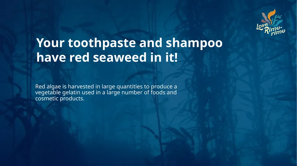 Rimurimu Fun Facts There is more algae than plants - slide 45 of 45