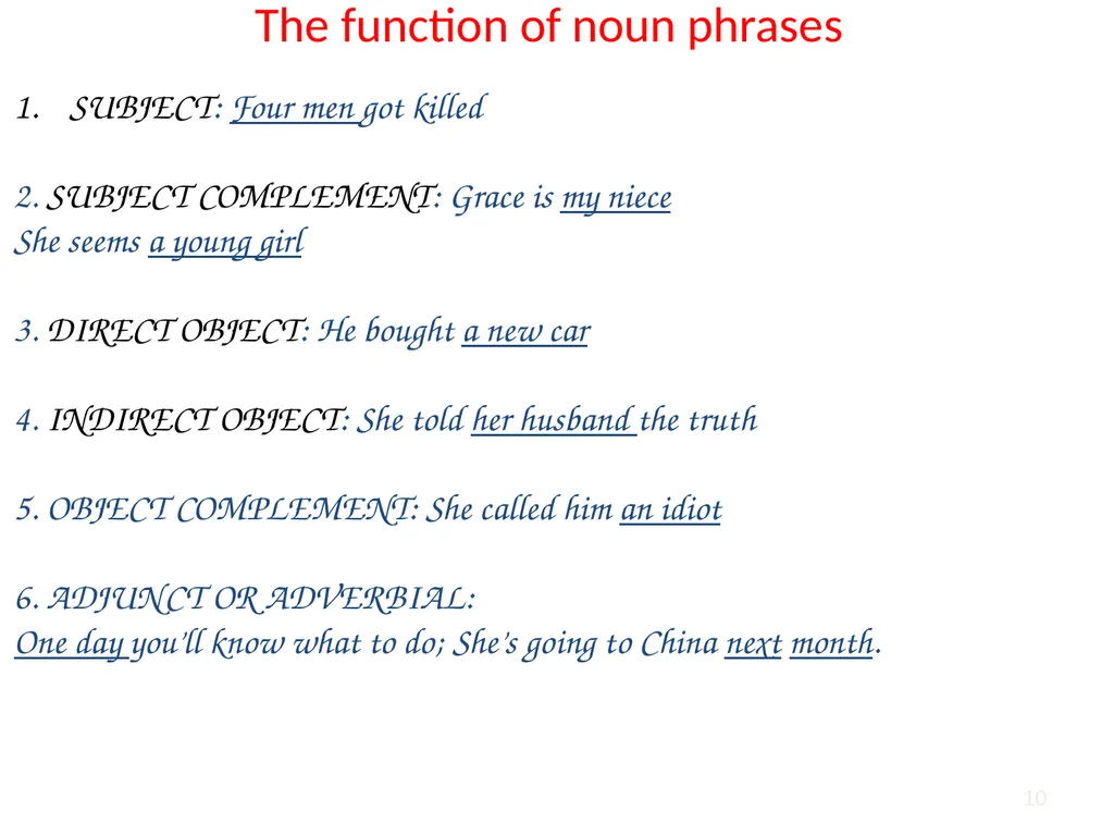 1 2 Phrases are larger structural units that come - slide 10 of 22