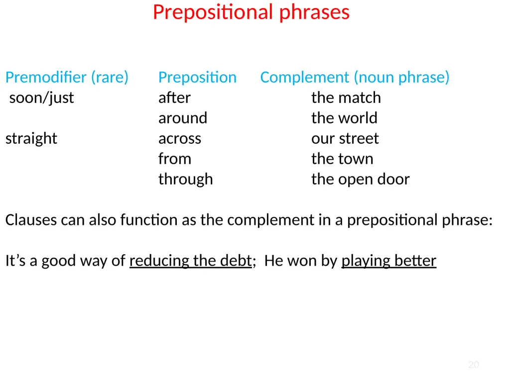 1 2 Phrases are larger structural units that come - slide 20 of 22