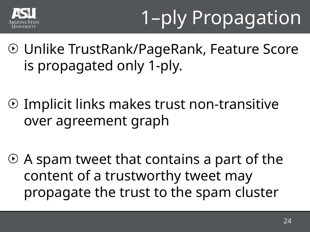 RAProp: Ranking Tweets by Exploiting the - slide 24 of 44