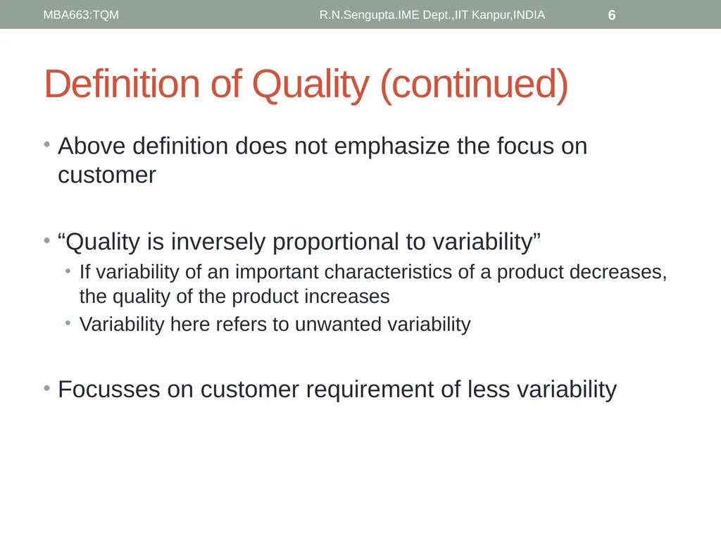 Total Quality Management and Quality Management - slide 6 of 76