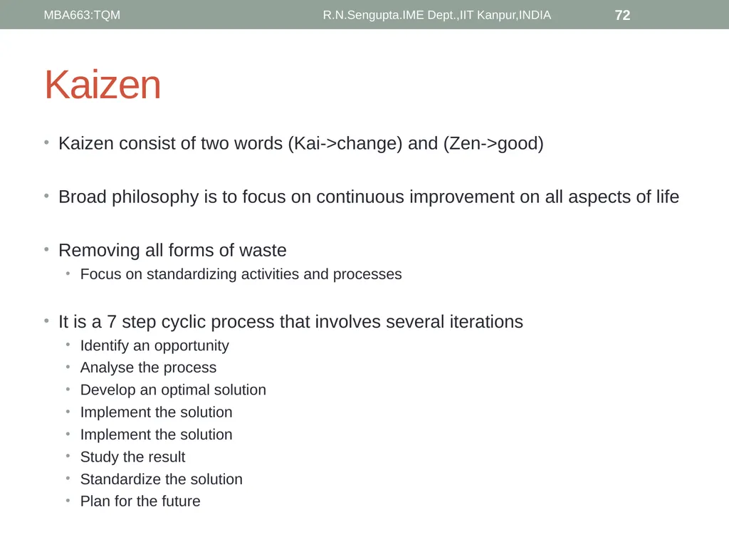 Total Quality Management and Quality Management - slide 72 of 76