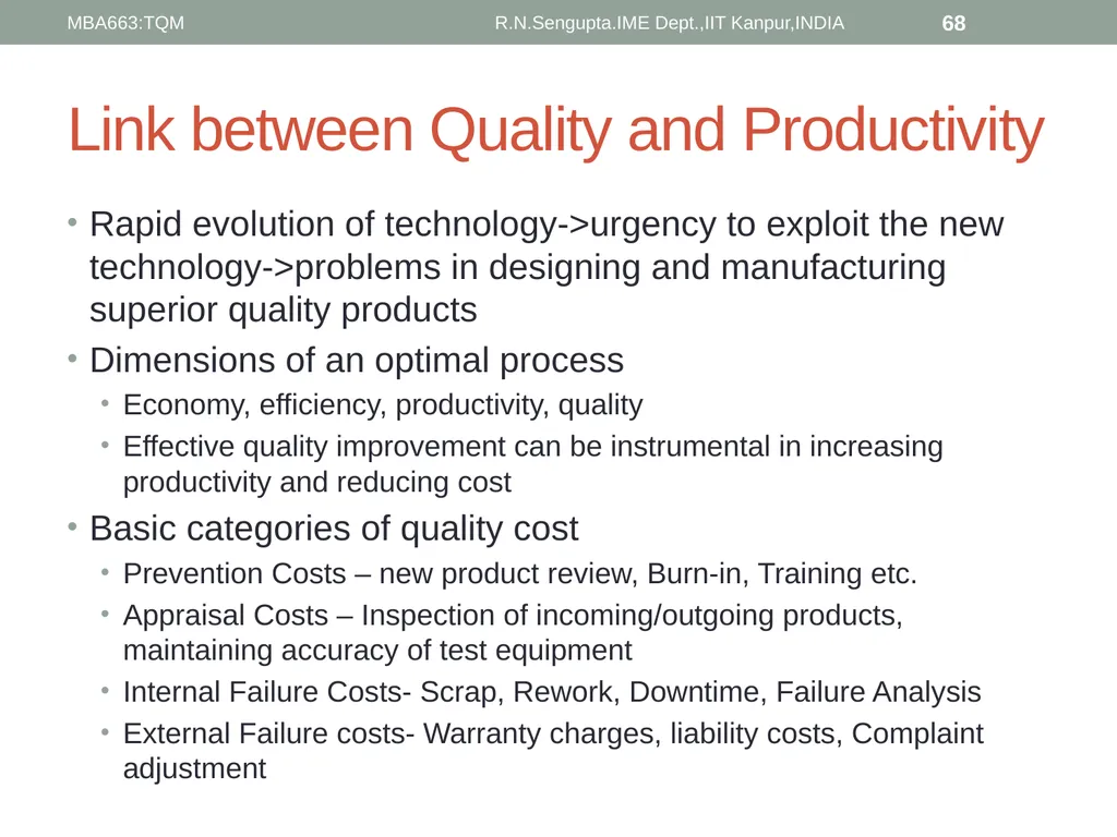 Total Quality Management and Quality Management - slide 68 of 76