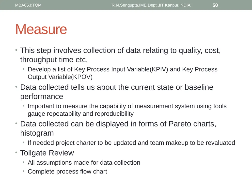 Total Quality Management and Quality Management - slide 50 of 76