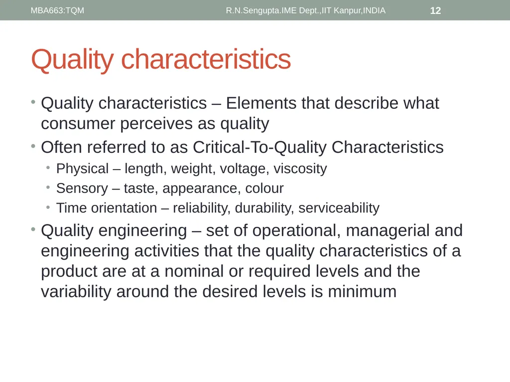 Total Quality Management and Quality Management - slide 12 of 76