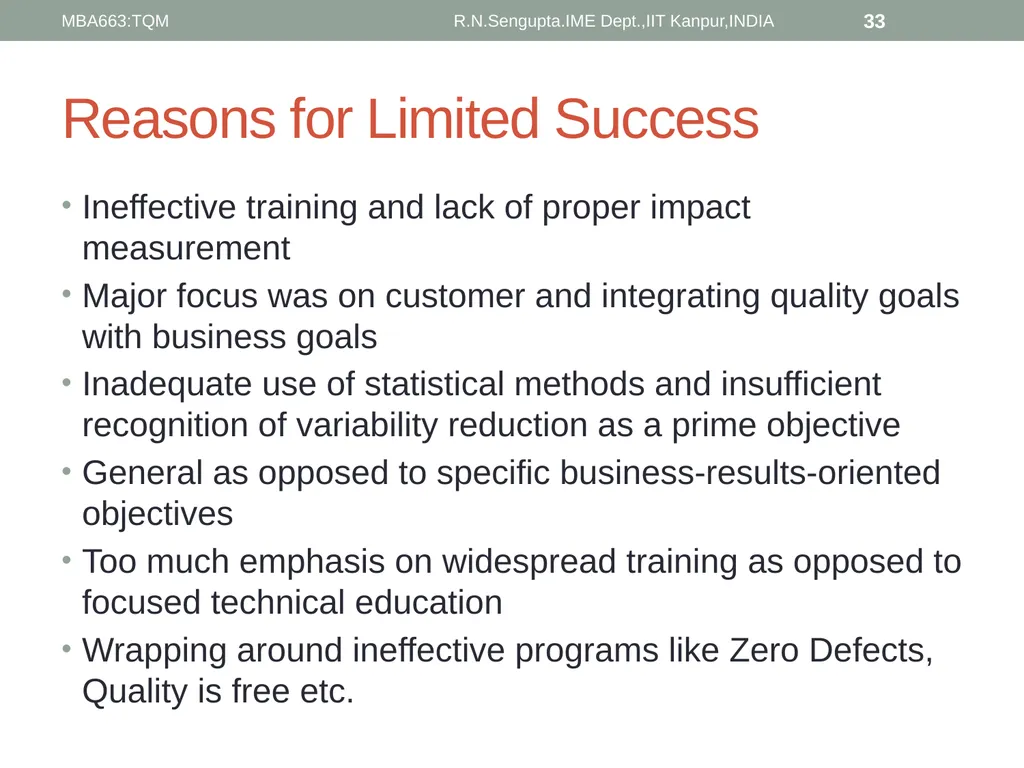 Total Quality Management and Quality Management - slide 33 of 76