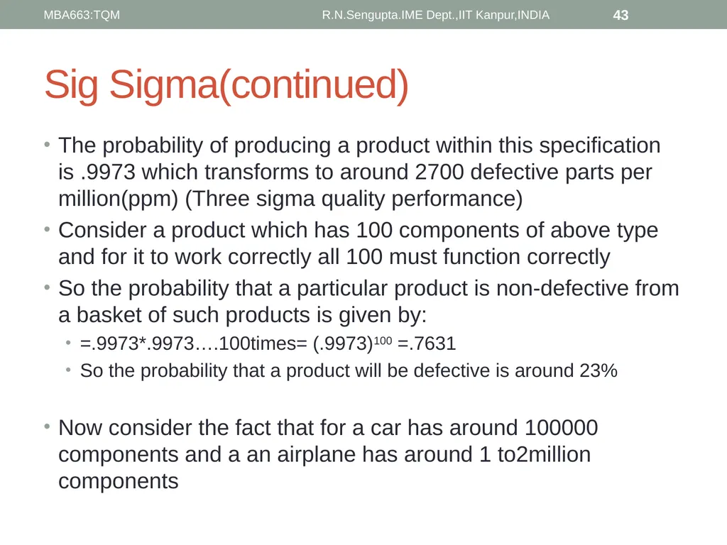 Total Quality Management and Quality Management - slide 43 of 76