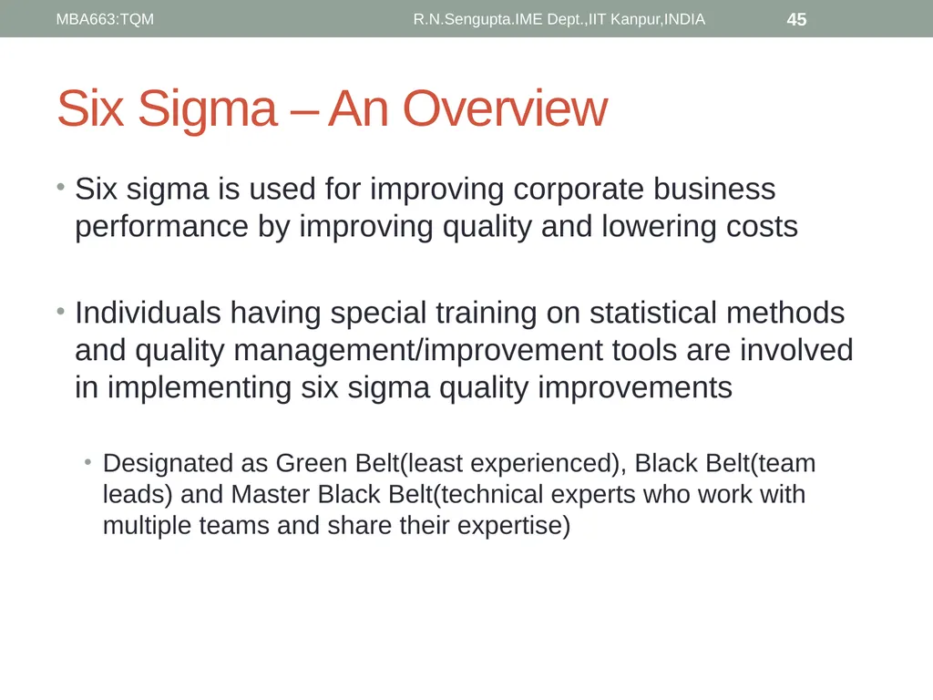 Total Quality Management and Quality Management - slide 45 of 76