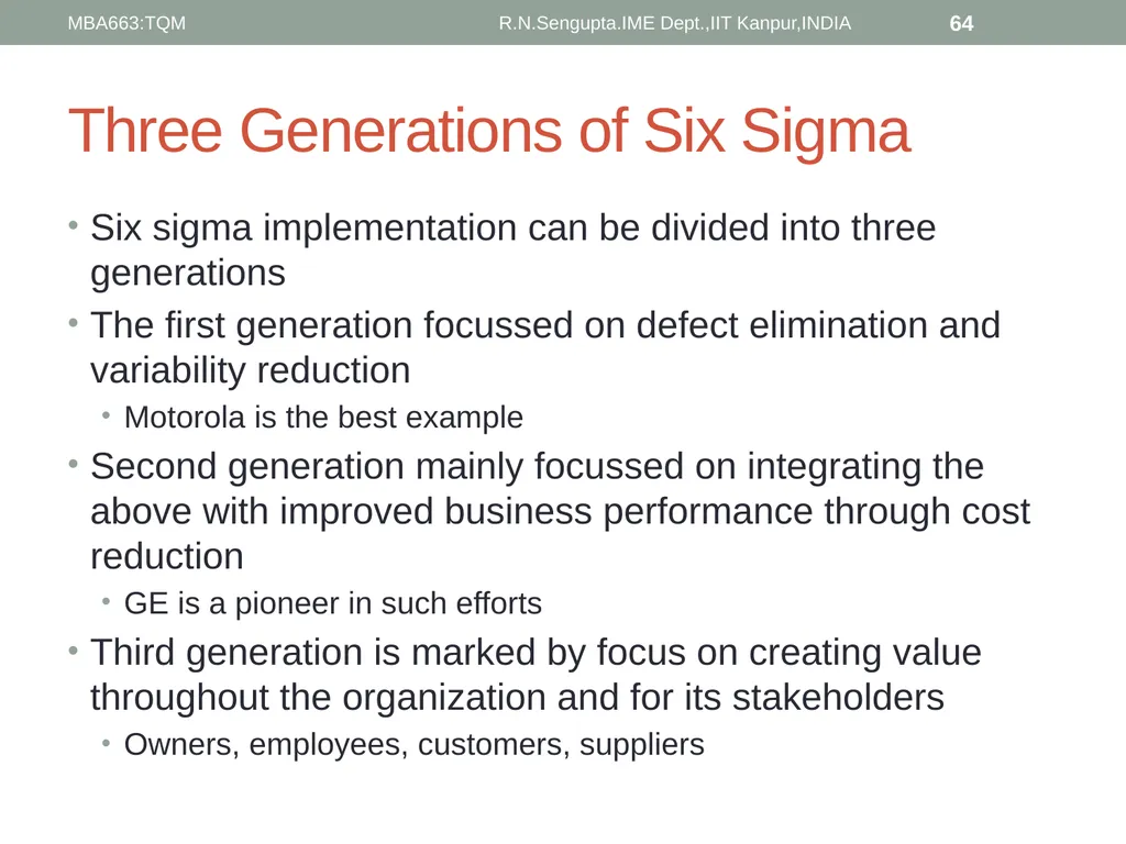 Total Quality Management and Quality Management - slide 64 of 76