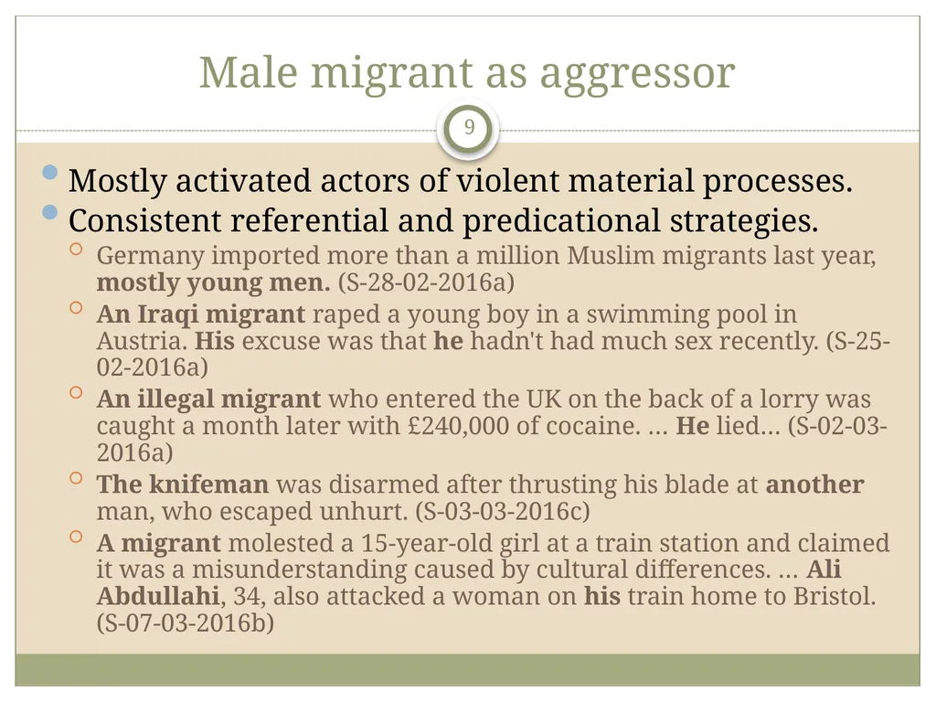 Gender and migration discourse in British - slide 9 of 21
