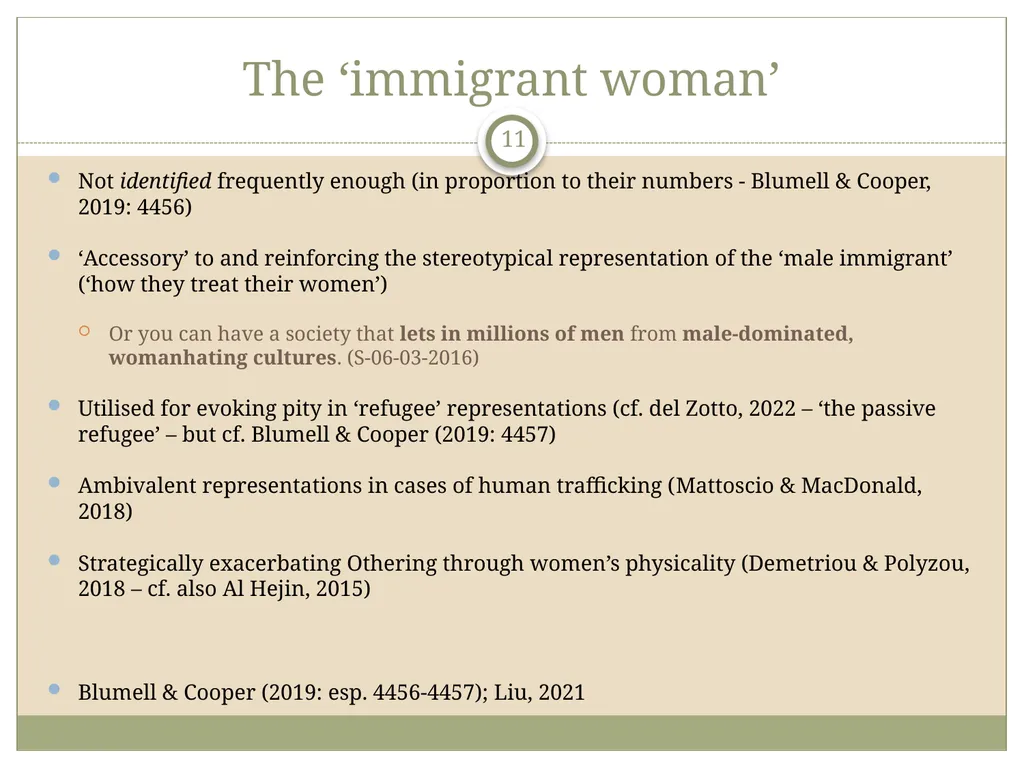 Gender and migration discourse in British - slide 11 of 21