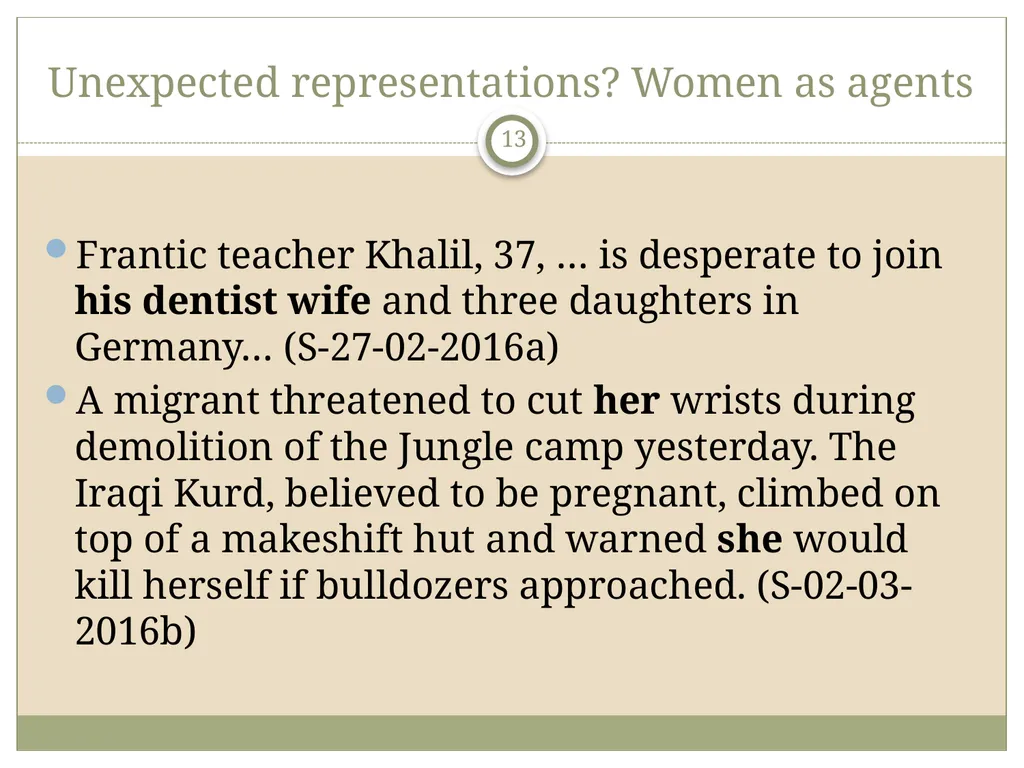 Gender and migration discourse in British - slide 13 of 21