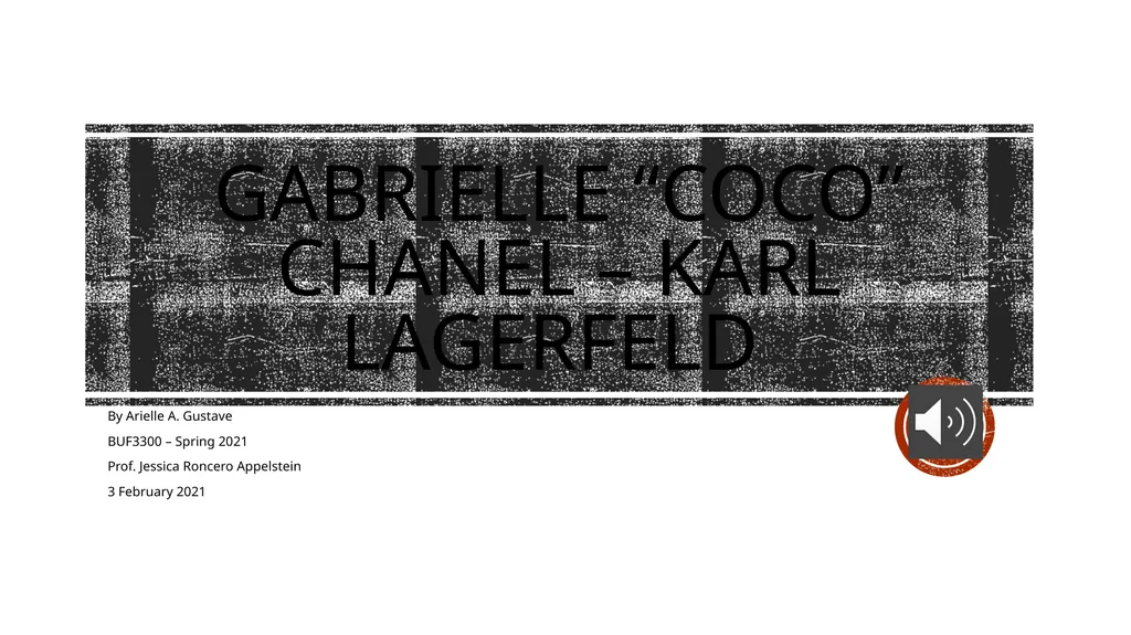Gabrielle “coco” chanel – Karl Lagerfeld By - slide 1 of 7