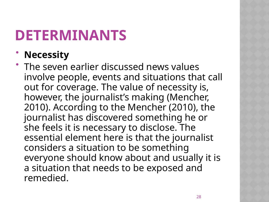 NEWS gathering CODE: JST 04107 17 Credit hours - slide 28 of 57
