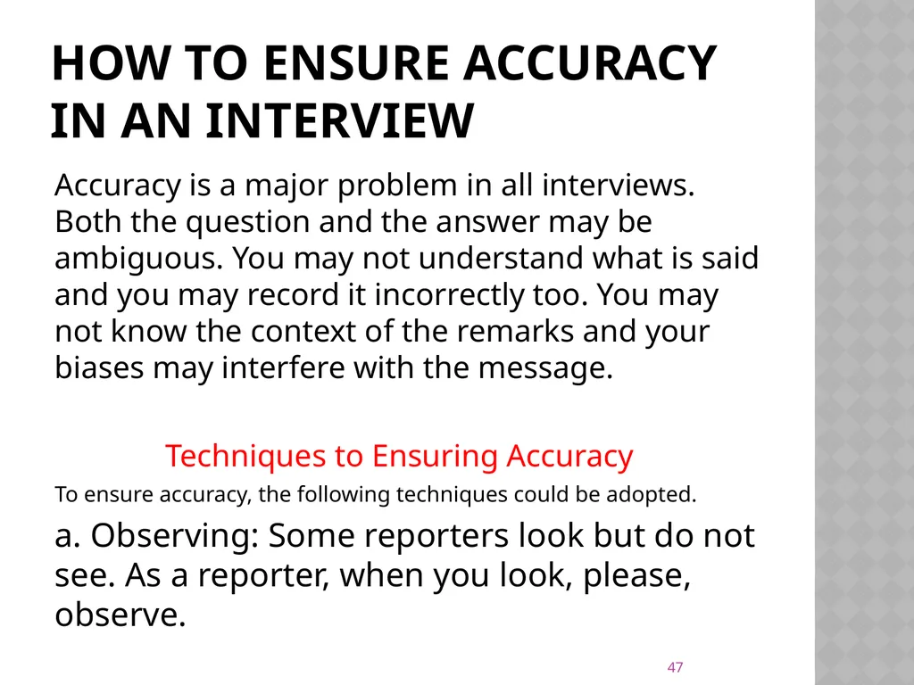 NEWS gathering CODE: JST 04107 17 Credit hours - slide 47 of 57