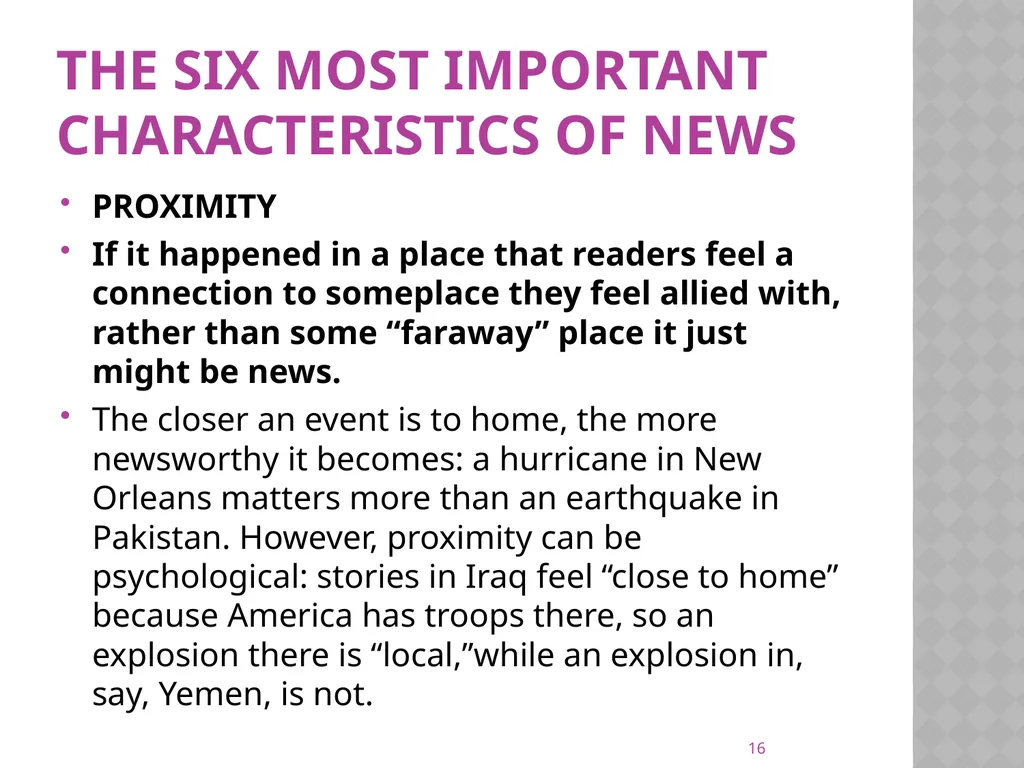 NEWS gathering CODE: JST 04107 17 Credit hours - slide 16 of 57