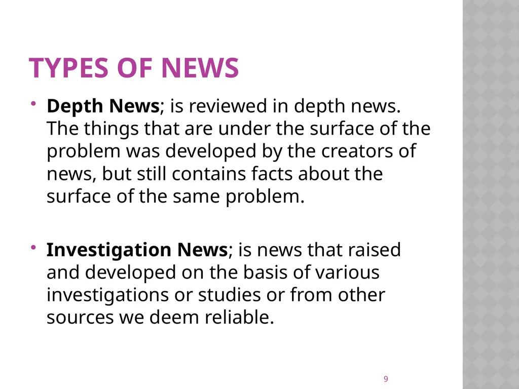 NEWS gathering CODE: JST 04107 17 Credit hours - slide 9 of 57