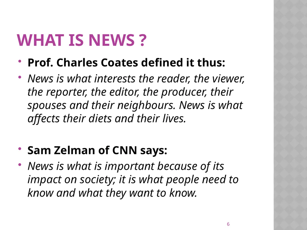 NEWS gathering CODE: JST 04107 17 Credit hours - slide 6 of 57