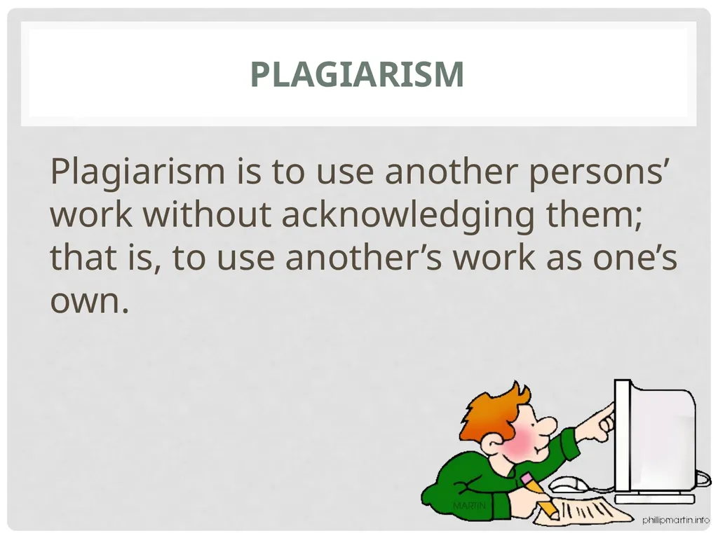 Avoiding plagiarism Referencing & Paraphrasing - slide 3 of 26