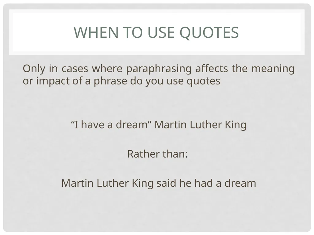 Avoiding plagiarism Referencing & Paraphrasing - slide 20 of 26