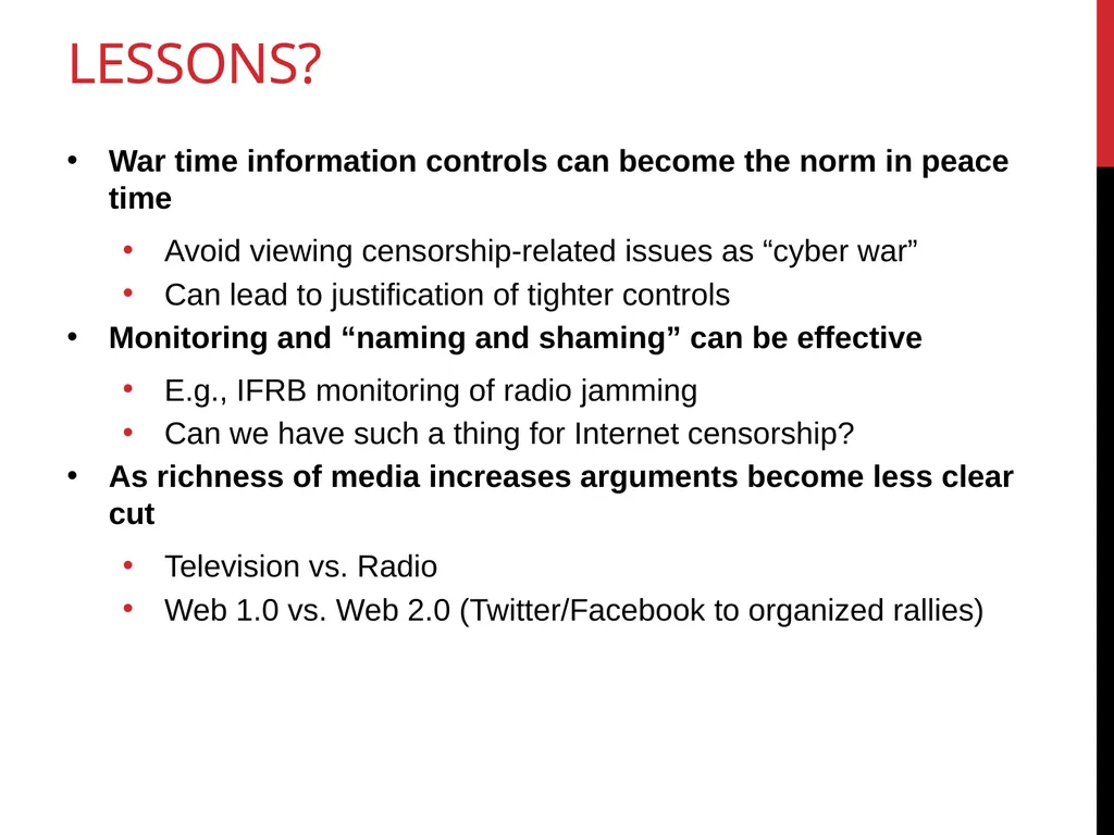 CS590B/690B measuring network interference (Spring - slide 30 of 31