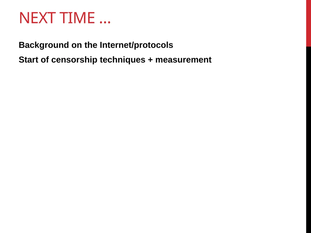 CS590B/690B measuring network interference (Spring - slide 31 of 31