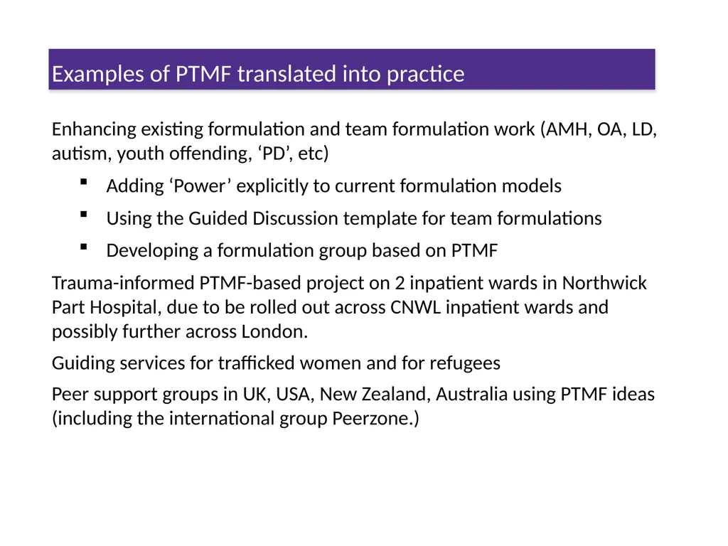 The Power Threat Meaning Framework #PTMFramework - slide 58 of 76